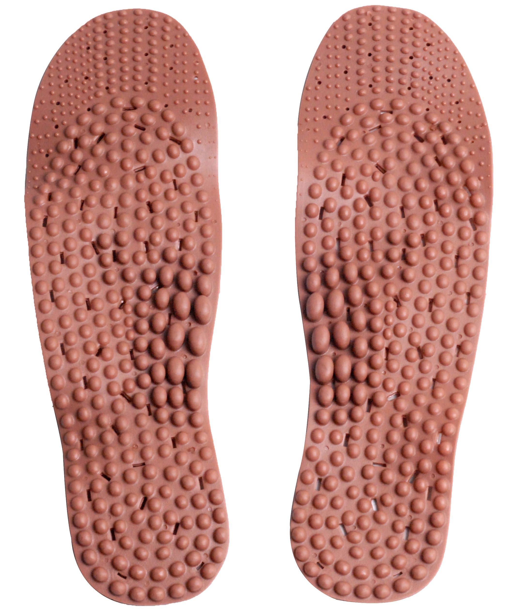 Nature In Hand Red Clay Loess Acupuncture Foot Massage Insoles (Trim to Fit: men's size 6-10/women's size 7-11)