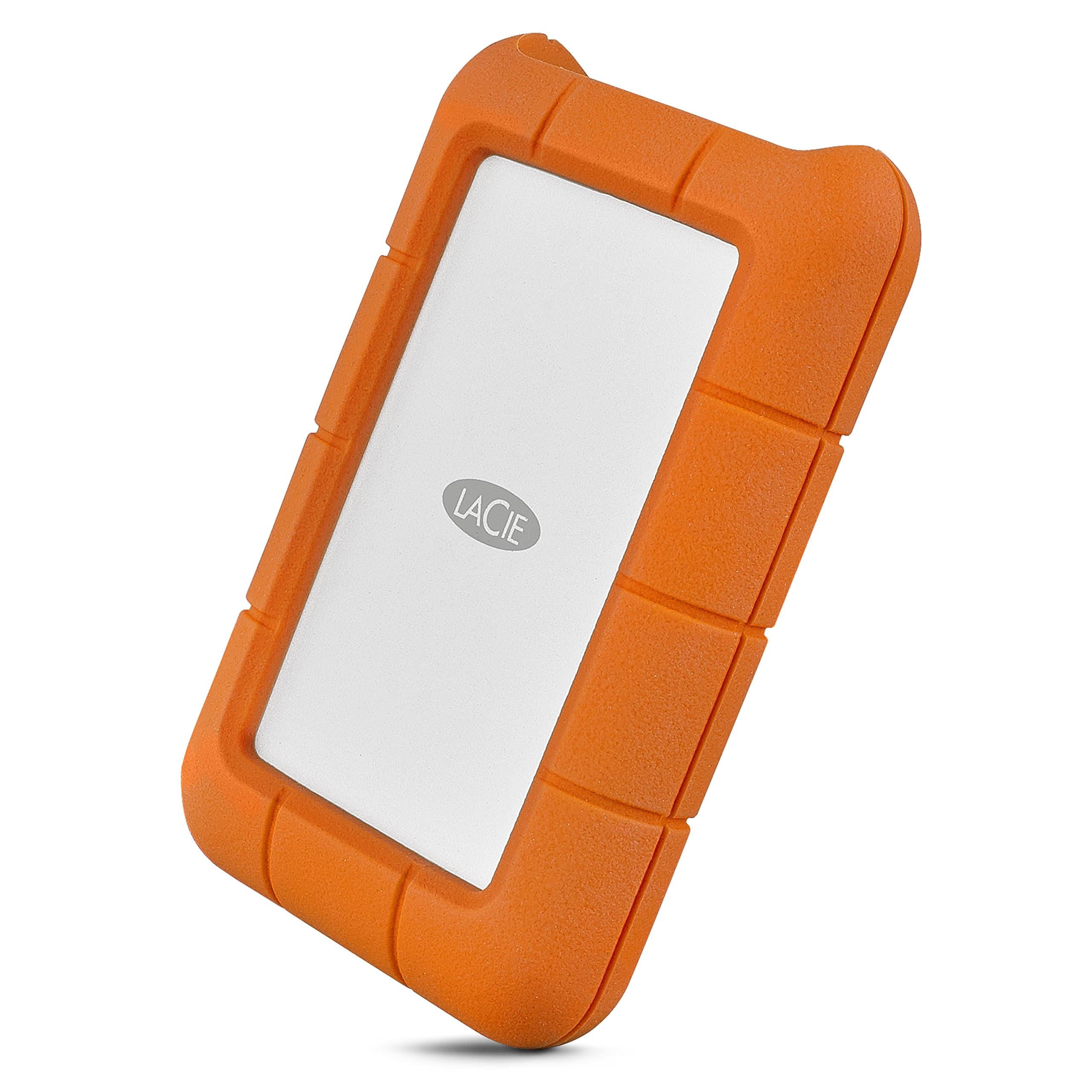LaCie Rugged Thunderbolt USB-C 5TB External Hard Drive Portable HDD – USB 3.0 compatible, Drop Shock Dust Water Resistant