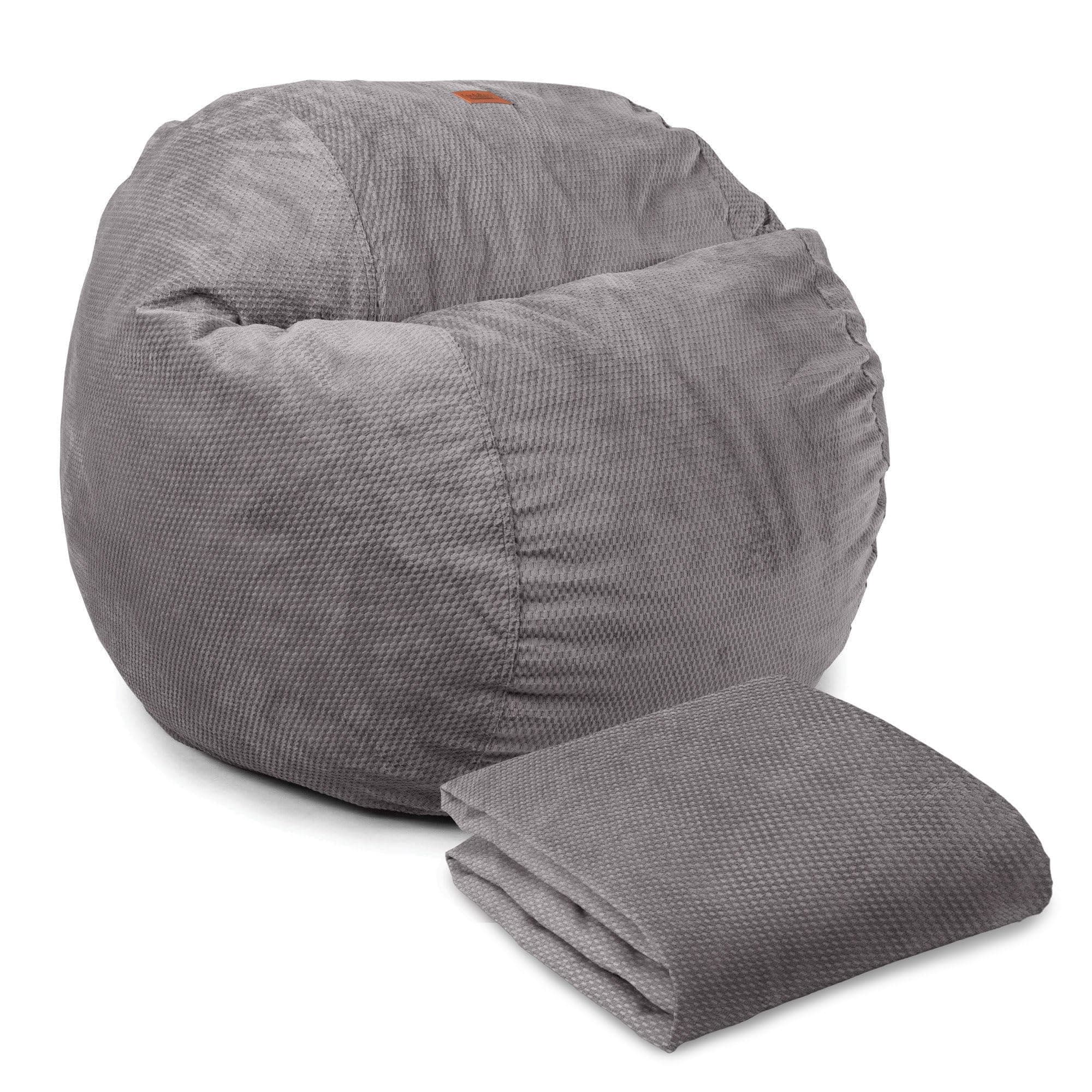 CordaRoy's Chenille Bean Bag Chair Cover Only (Bean Bag Sold Separately), King Size, Charcoal