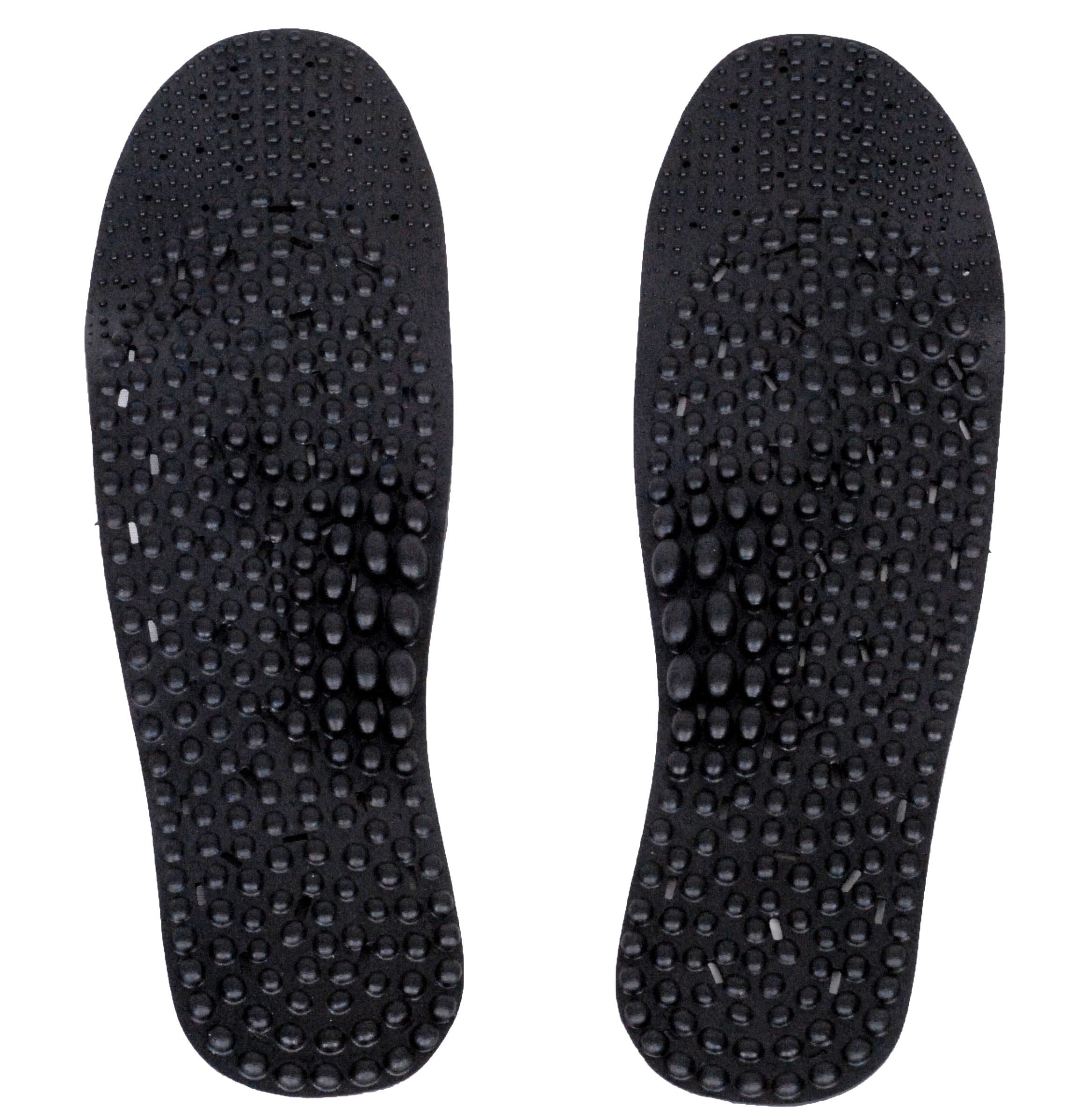 Nature In Hand Charcoal Anti Ordor Acupuncture Foot Massage Insoles (Trim to Fit: men's size 6-10/women's size 7-11)