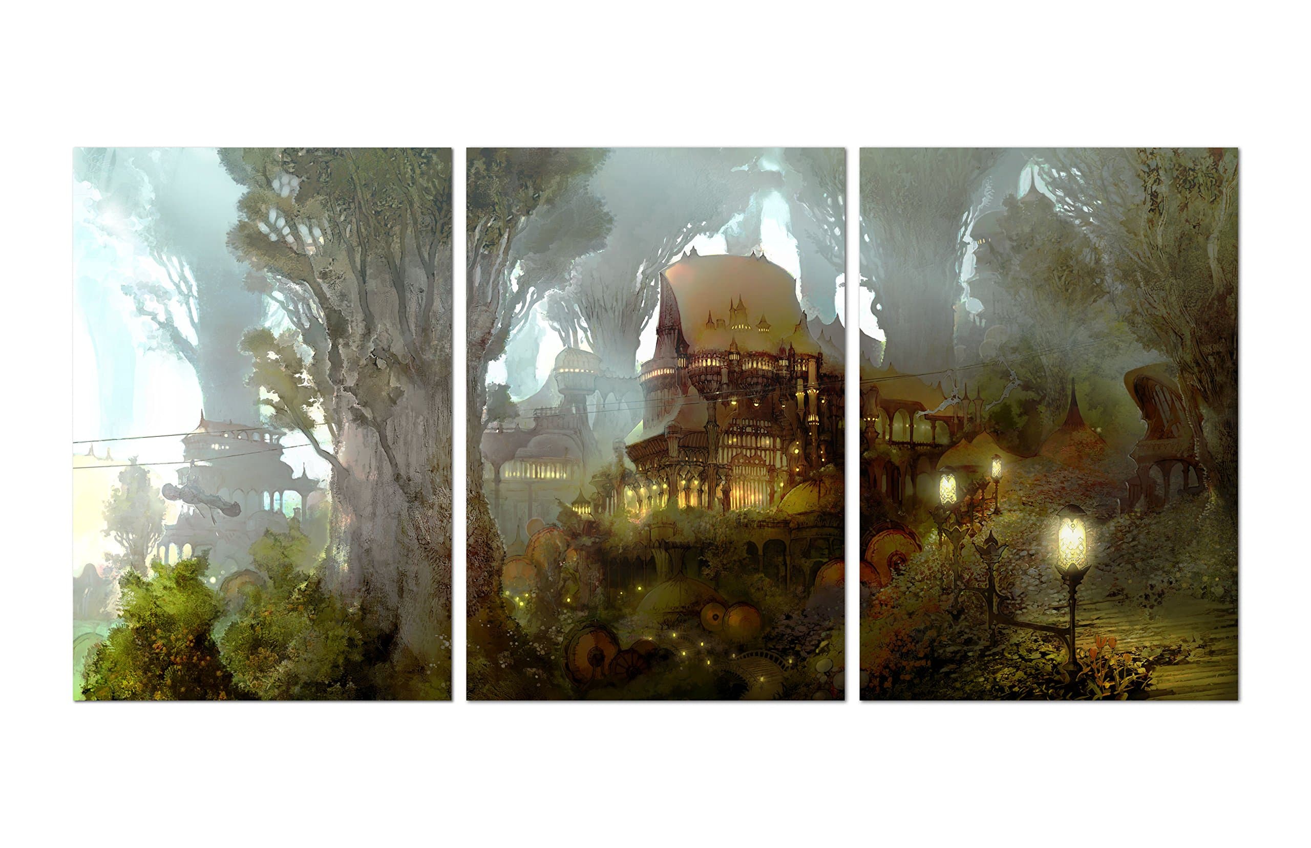 MultiPlayer Game Gridania set of 3 Posters - High Quality Prints - PS4 XBOX 360 PC (13x19)
