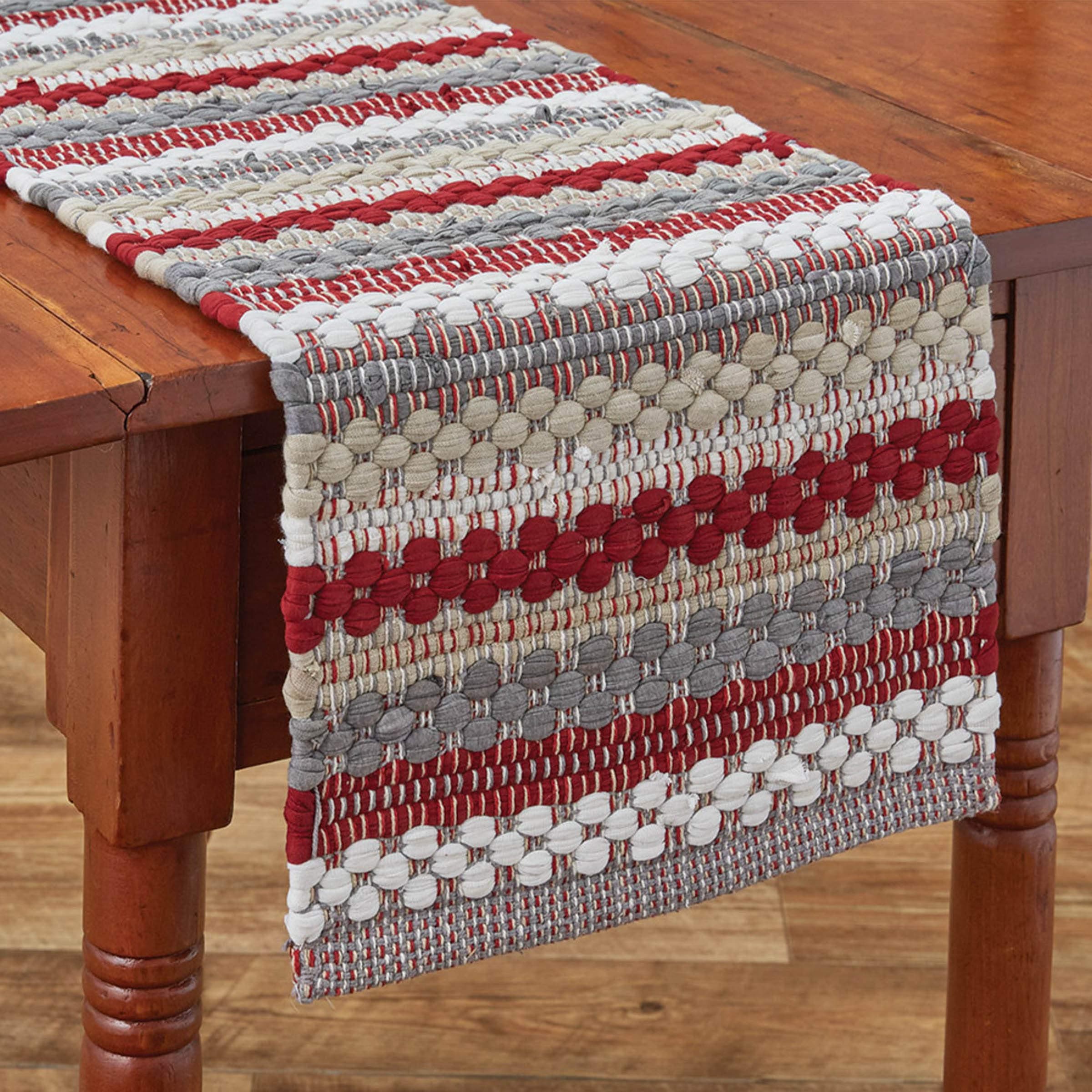 Park Designs Farmhouse Holiday Chindi Table Runner 13X54