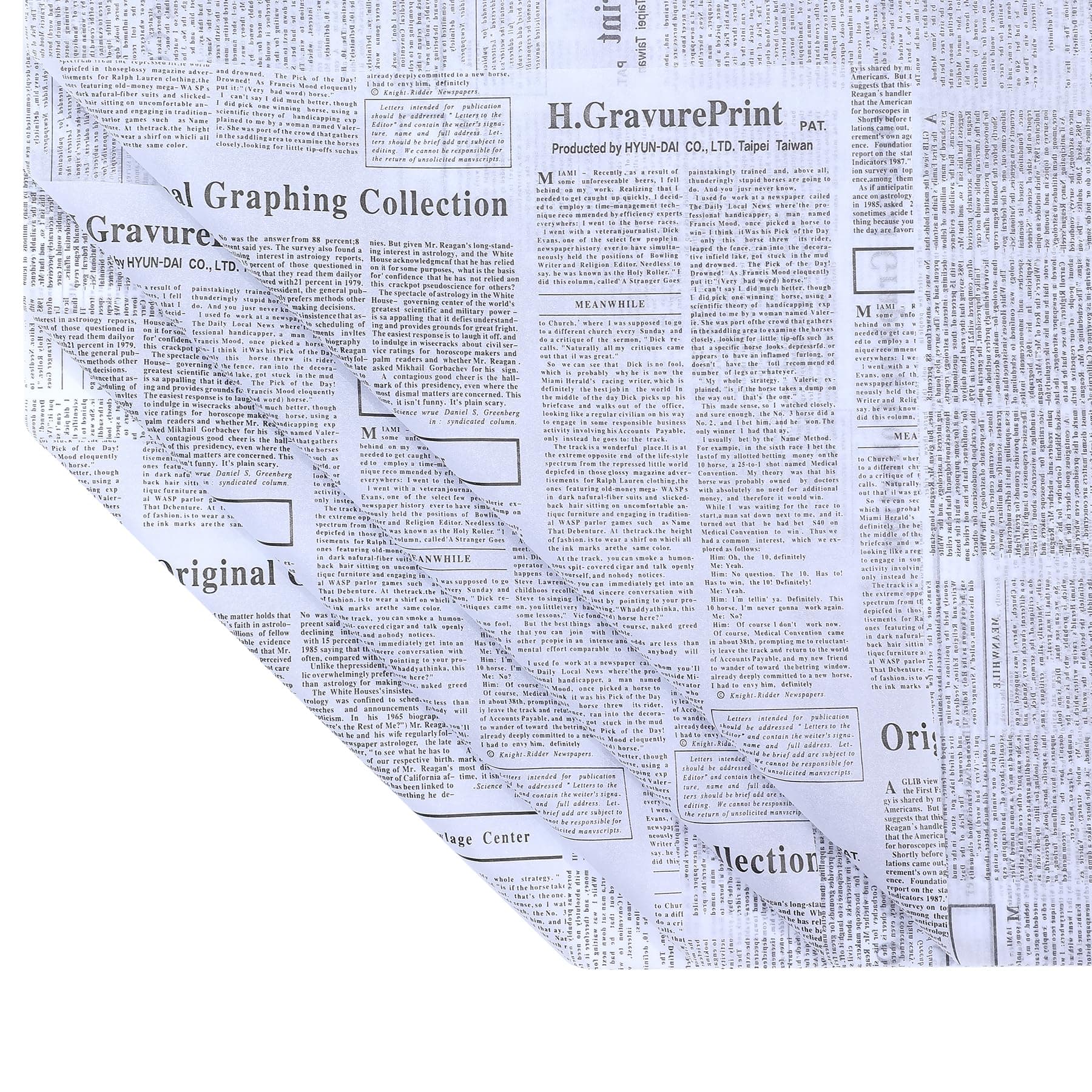 Old Newspaper Tissue Paper Bulk for Gift Bags 28 sheets black and white Letter Newsprint Flower Wrapping Paper for Wedding Birthday Party Valentines Decor 27.5 x 19.7 Inch (3 black white)