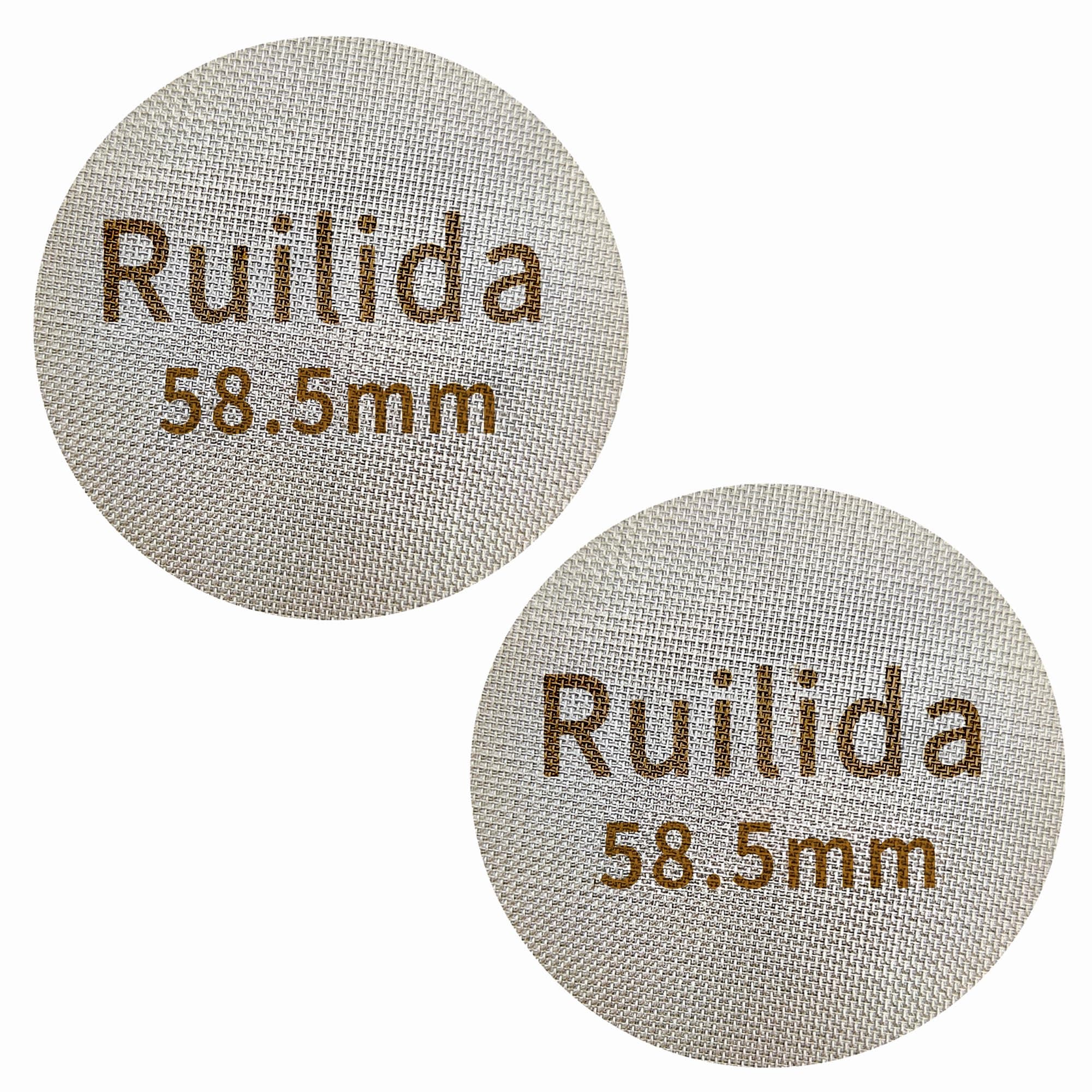 Ruilida 2 Packs Espresso Puck Screen 58.5mm, Reusable 1.7mm Thickness 150μm 316 Stainless Steel Professional Barista Coffee Filter Mesh Plate for Espresso Portafilter Filter Basket (58mm-58.5mm)