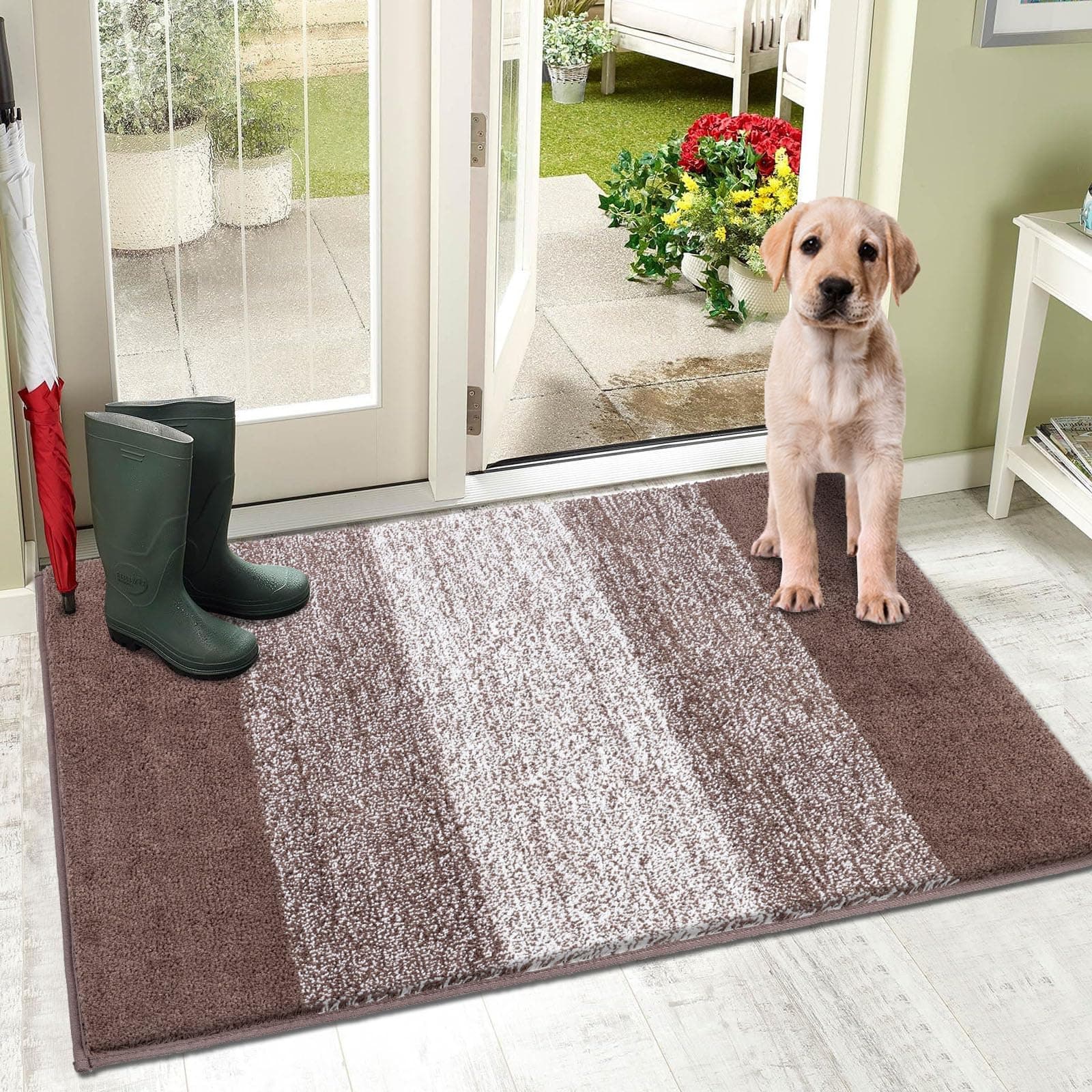 Vaukki Indoor Doormat Entryway Coffee Door Mat 40x32 inch