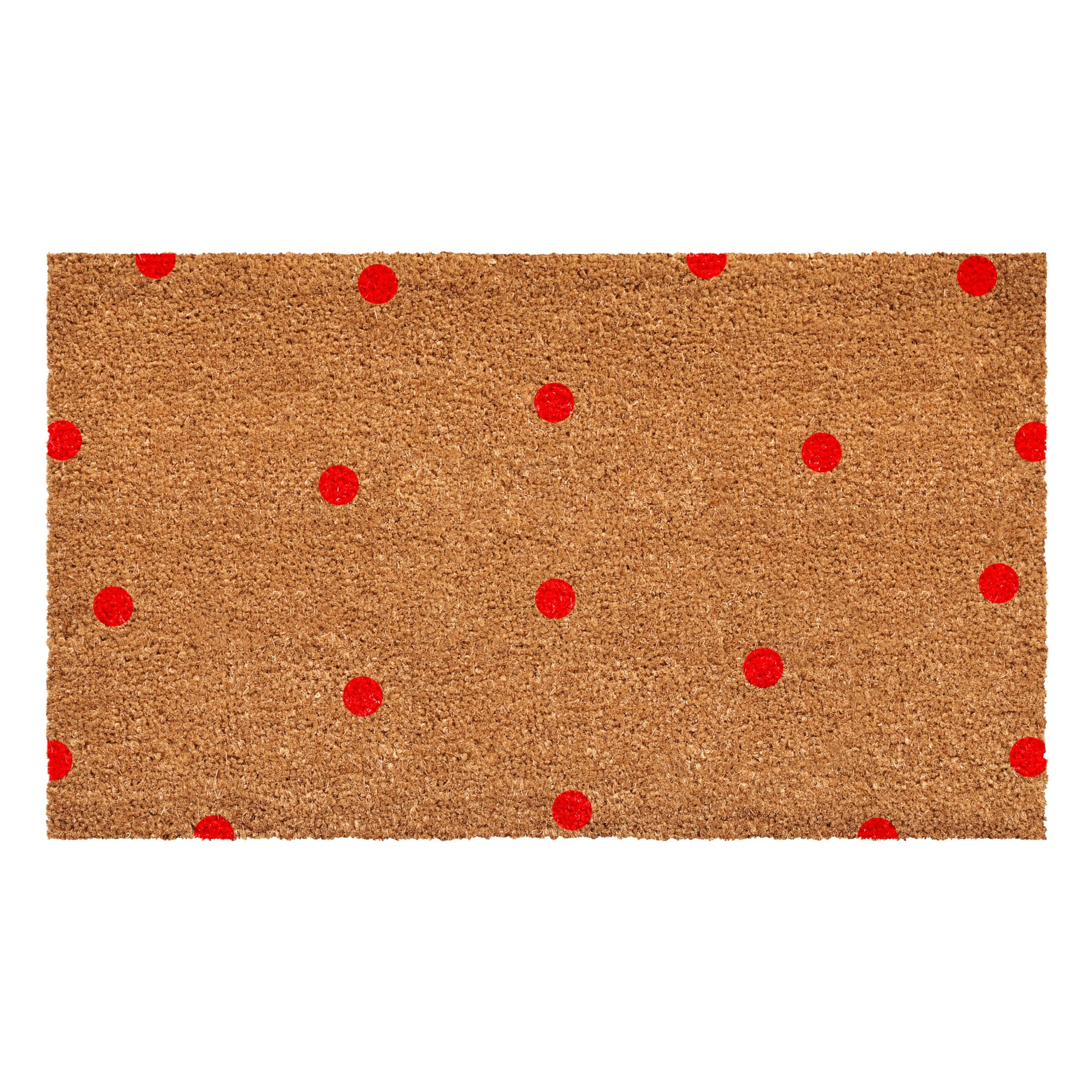 Calloway Mills Red Polka-Dots Doormats (24" x 36" x 0.60")