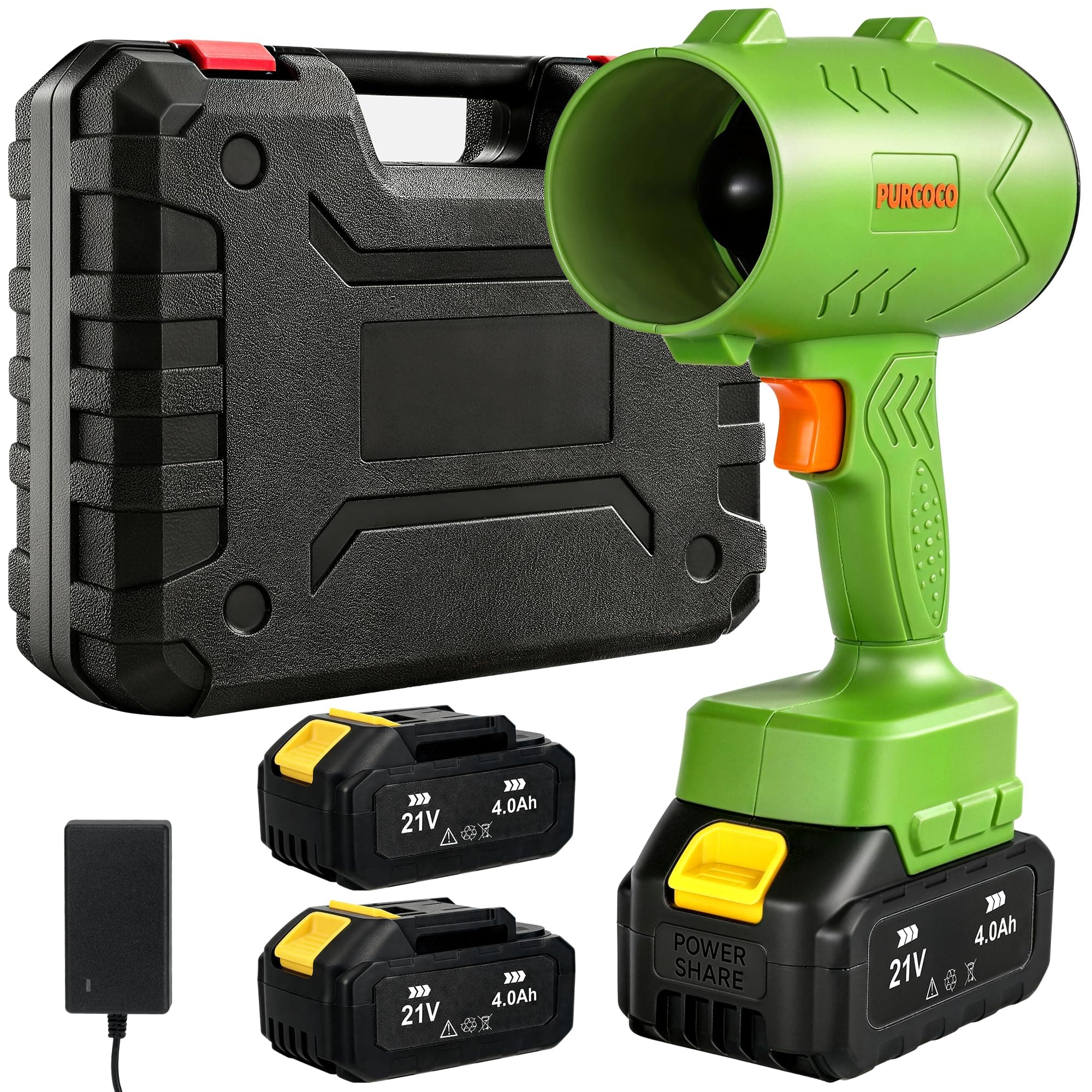 Cordless Leaf Blower Handheld,Turbo Jet Blower with 2PCS Batteries,Portable dust Cleaner Mini Blower Turbo Fan for Patio Cleaning, Lawn Care,Leaves,Dust,Cars Computer