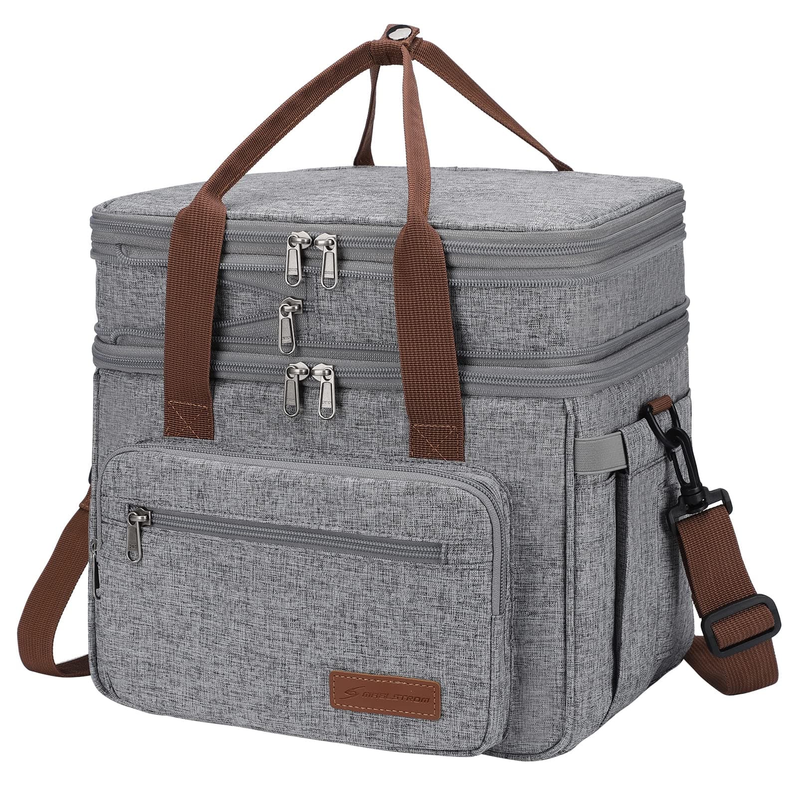 Maelstrom 23L Insulated Lunch Box, Expandable Double Deck Cooler Bag