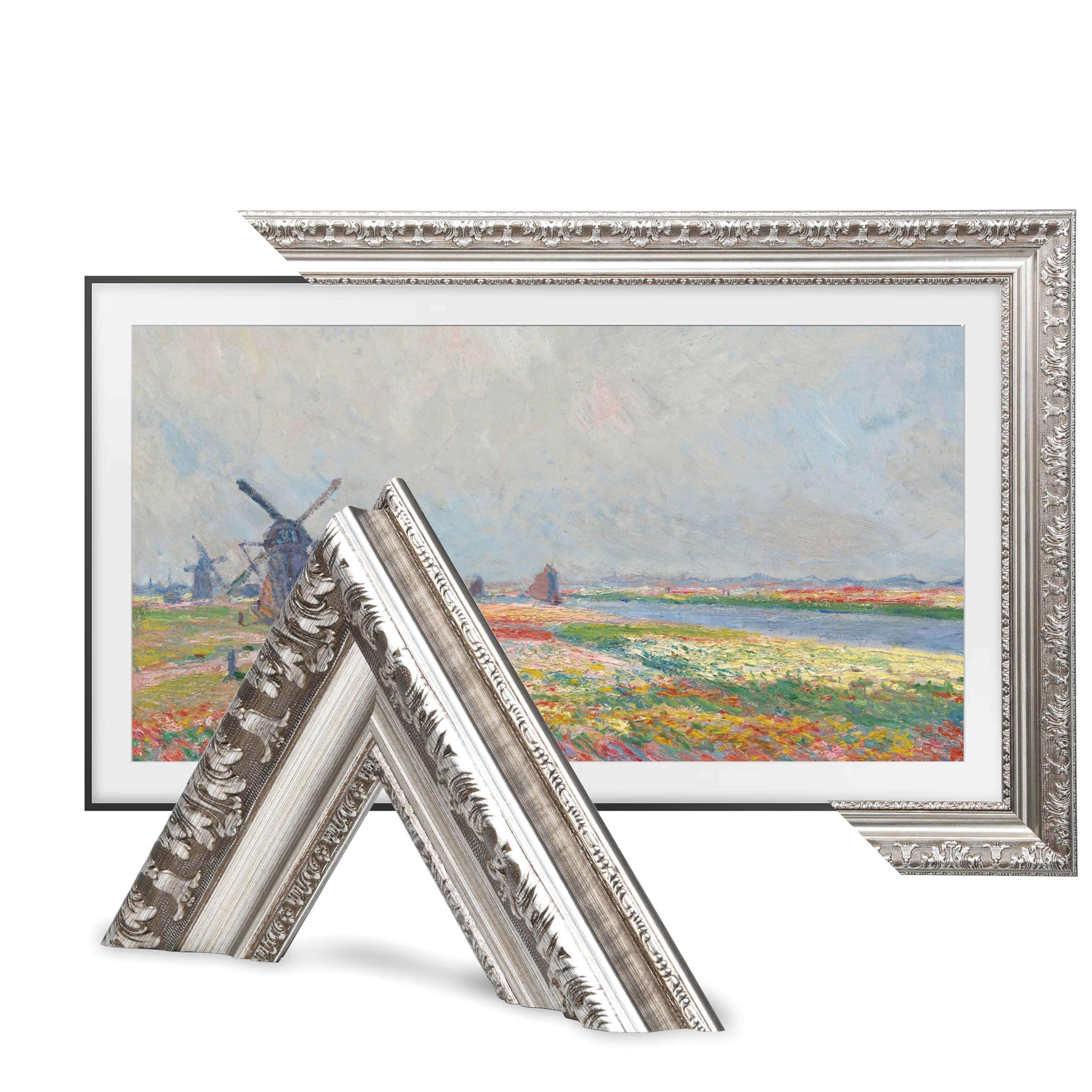 Frame TV Bezel, Compatible With Samsung The Frame TV, 32 Inch, Antique Silver, Suitable for Wall Mounted Televisions by TV Guard
