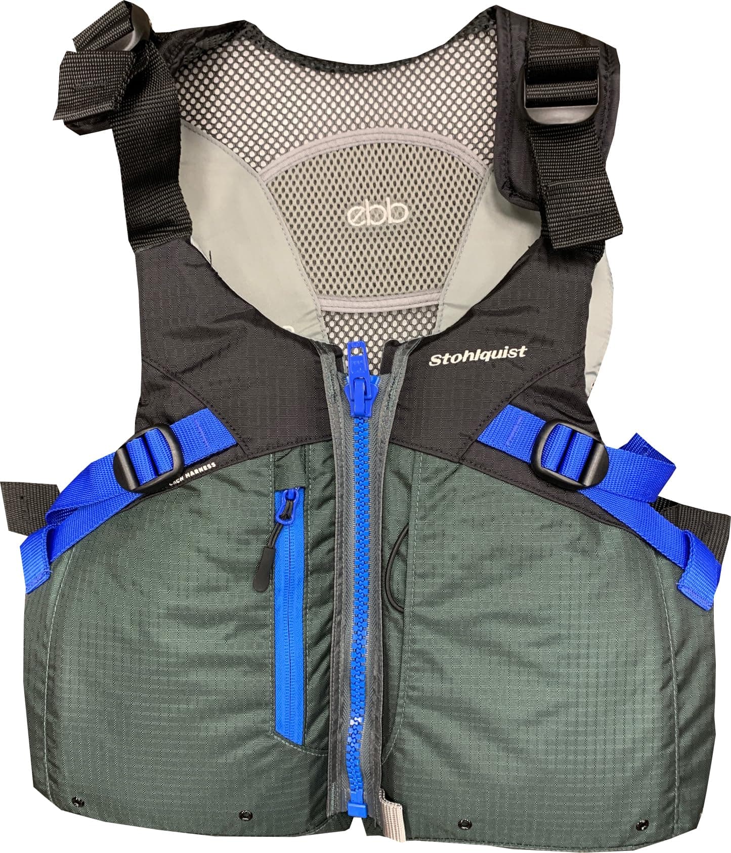 Stohlquist EBB Men's Adult Life Jacket PFD - US Coast Guard Approved, Graded Sizing for Ultimate Fit, Zero Ride-Up - Breathable & Mobile Recreational Touring Kayaking, Large/X-Large, Green