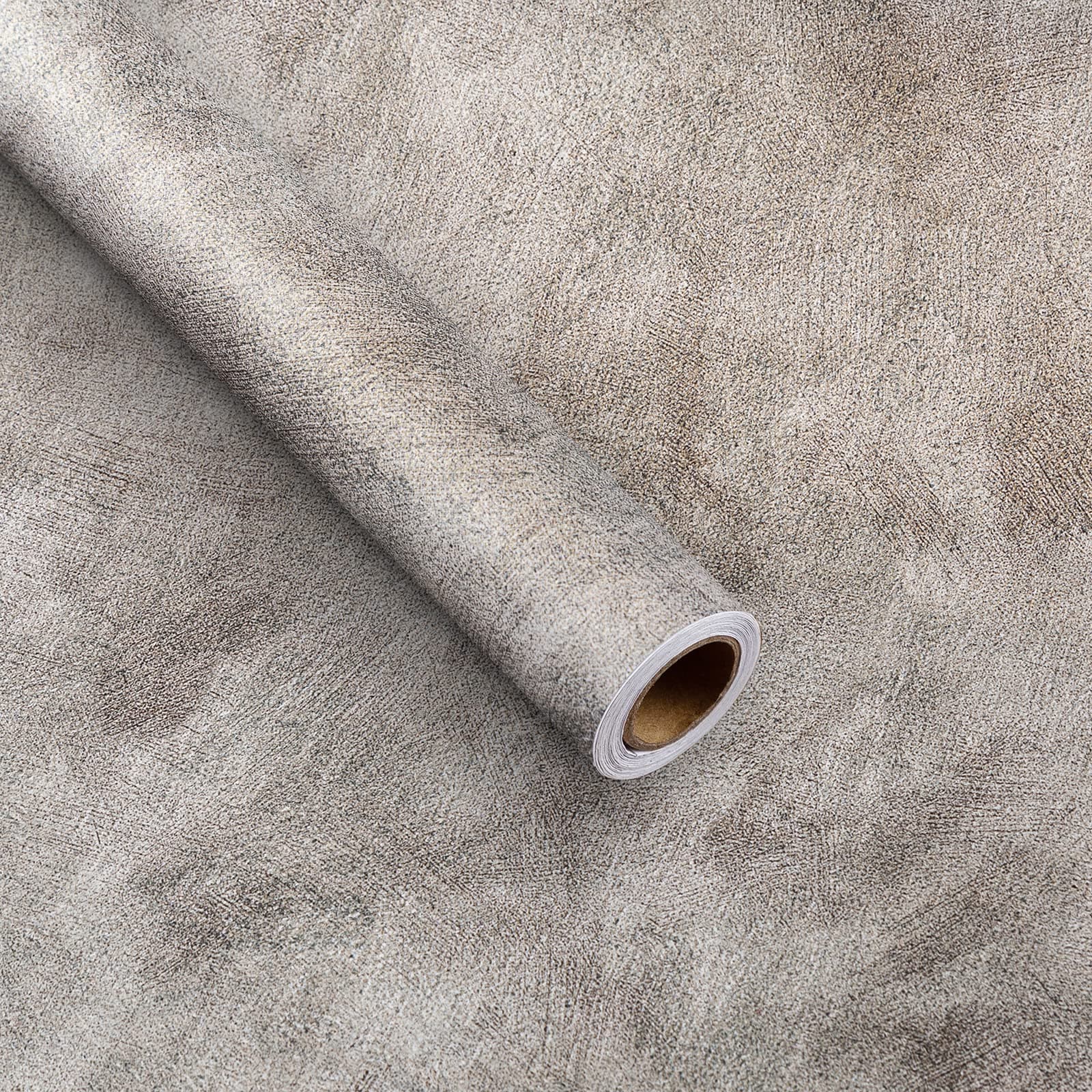 Bumoo Concrete Wallpaper 31.5×354 inch Gray Deep