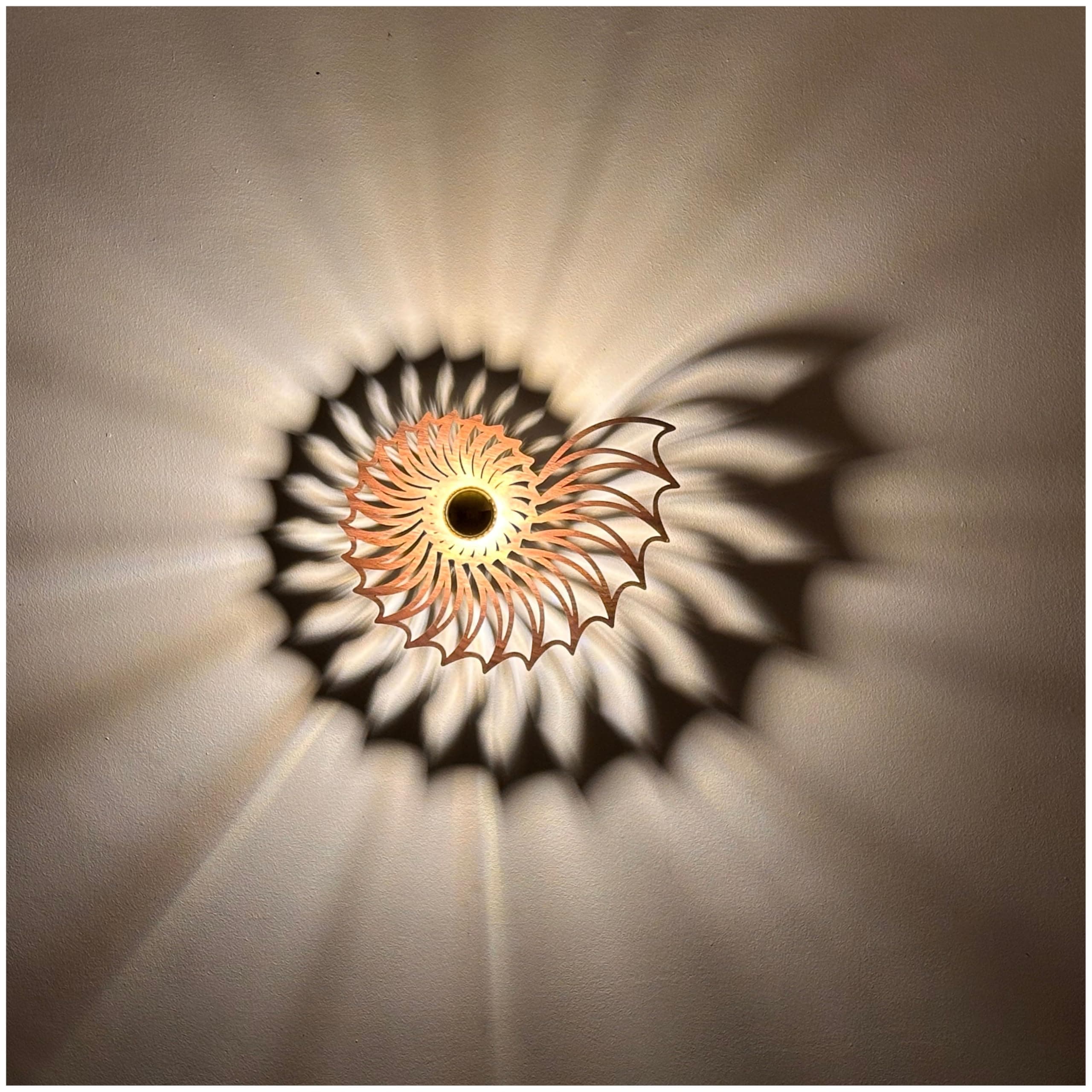 EIGEN Wall Sconce for Boho Wall Decor - Wall Lights for Bedroom and Living Room, Wall Decor for Bedroom & Living Room, Wooden Wall Lamp with E26 Bulb