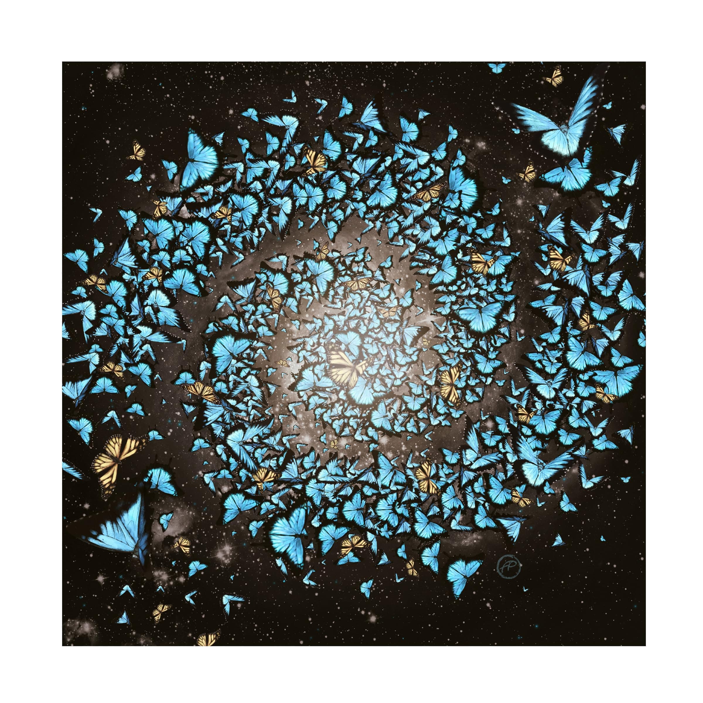 Paula Belle Flores 'Butterfly Galaxy' Canvas Art