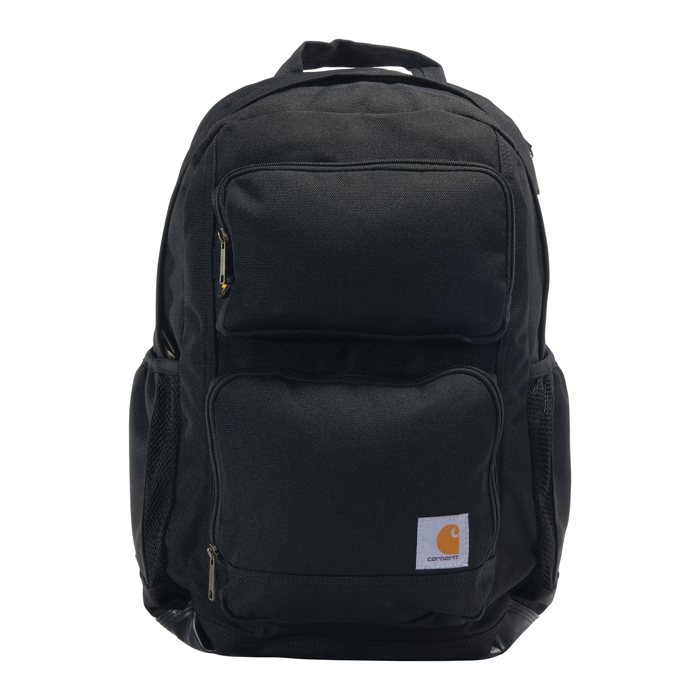 Carhartt 28l Dual-Compartment Backpack, Durable Pack with Laptop Sleeve and Duravax Abrasion Resistant Base, Black, One Size