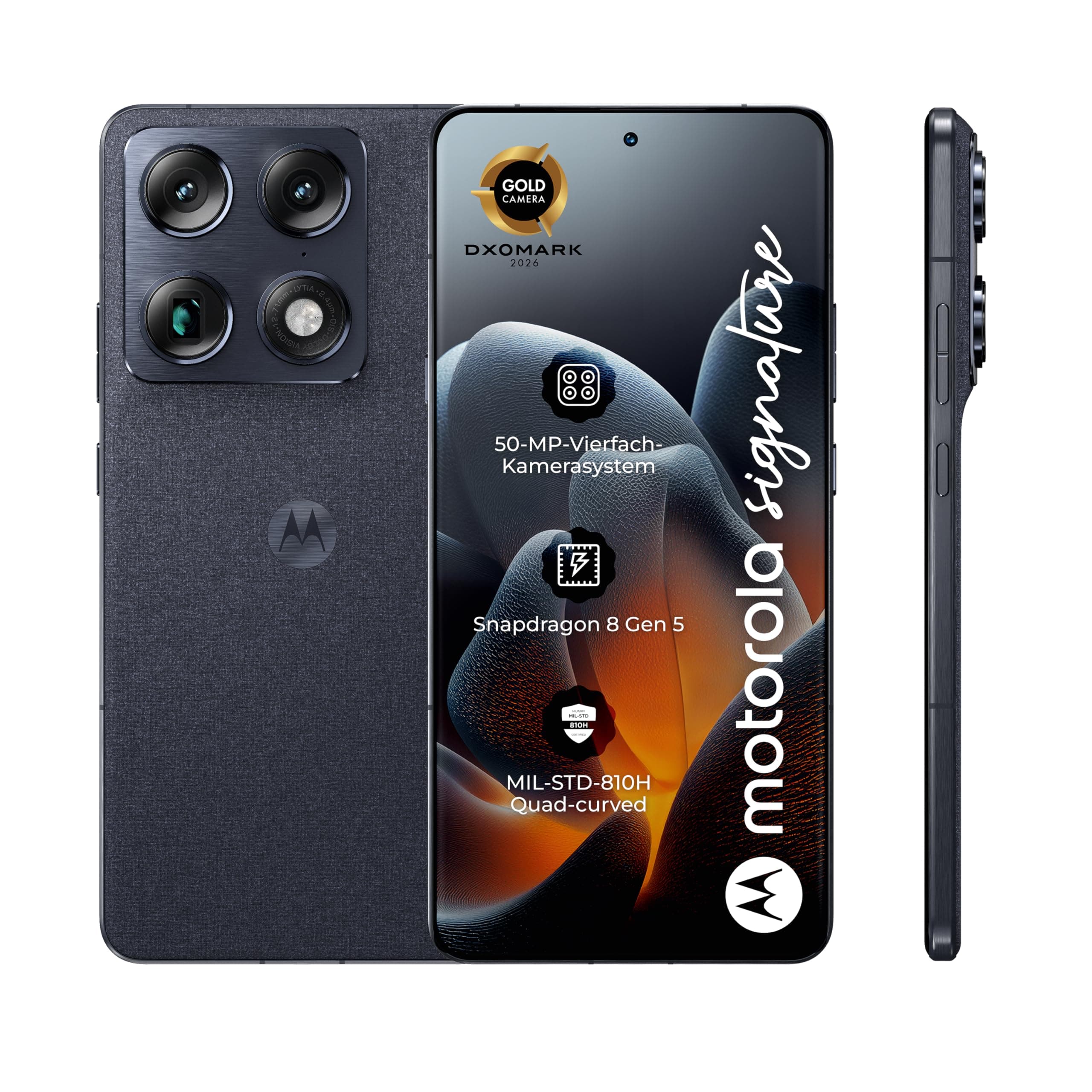 Motorola Signature Smartphone 4X 50-MP-Kamera 16/512GB Carbon