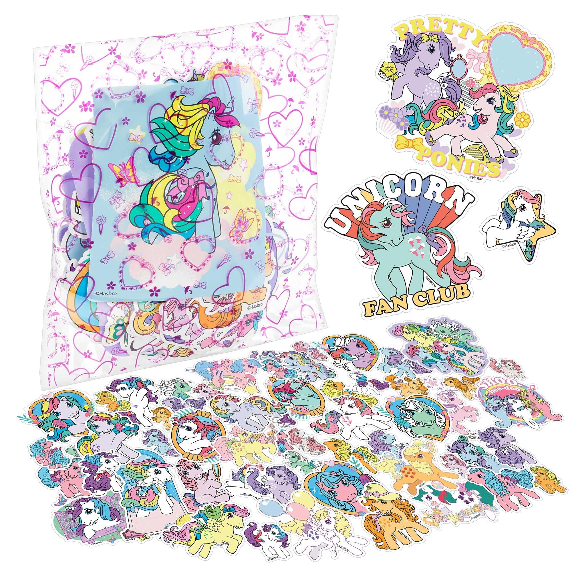 Fashion Angels My Little Pony 100 Vinyl Sticker Pack, for Kids Ages 8+