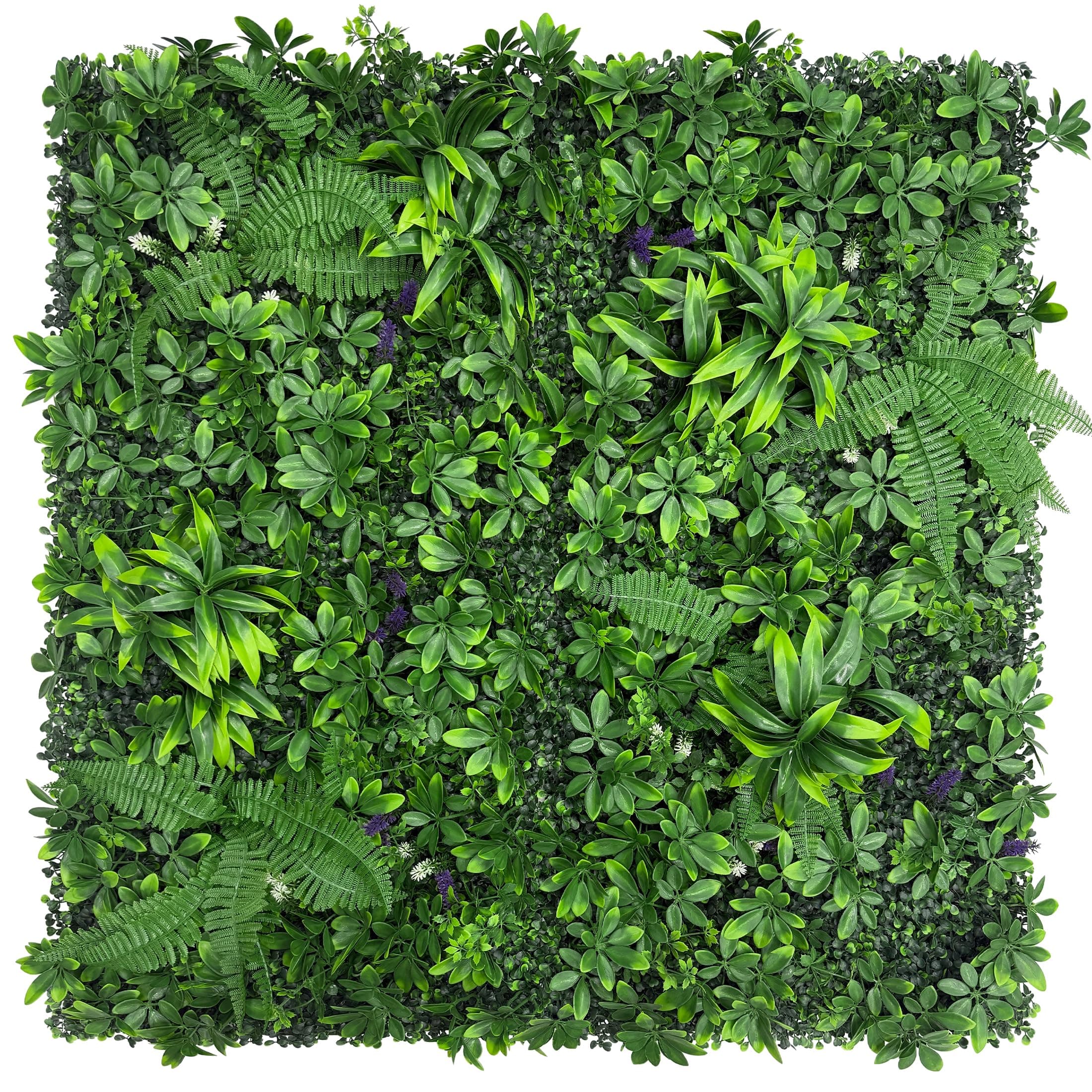 DOPGIB Artificial Green Boxwood Grass Panels: 20"x 20"(8P) UV Protected