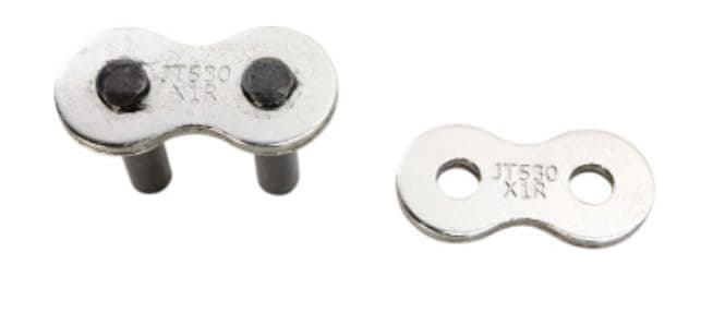 JT Drive Chain JTC530X1RNNRL Rivet Connecting Link for 530 X1R Heavy Duty Expert Series X-Ring Drive Chain - Nickel