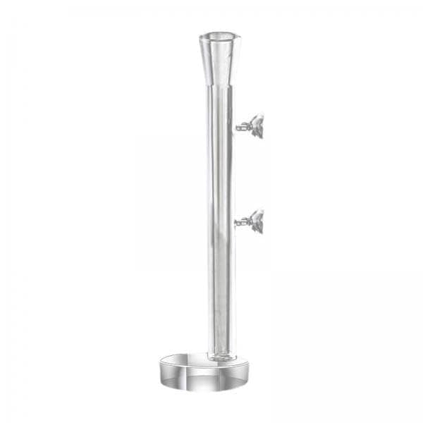 Fenteer 2X Aquarium Feeder Tube with Round Feeding Tray, Multipurpose Transparent Feeding Tube for Turtle,
