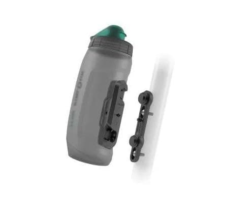 FIDLOCK Fidguard Bottle + Twist Bike Base Set | Easy-Squeeze Hydration with Fast-Flow Valve | Dishwasher Safe Water Bottle (590ml/20oz, Fidguard Smoke)