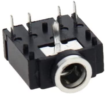 Heyiarbeit 3.6mm Audio Jack Connector PCB Mount Female Socket 5Pin PJ-307 10pcs