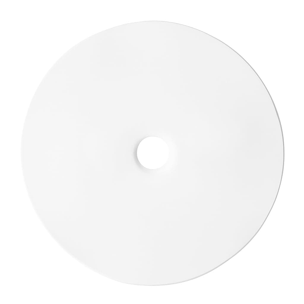 trust4care 4-Pack Large Matte White Backplate for Cabinet Knobs, 2-1/3" Round Rosette Plate for Bifold Closet Doors, Thick Escutcheon Back Plates Discs Sheets for Doorknobs & Pulls, Handles