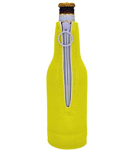 Blank Beer Bottle Coolie (1, Yellow)