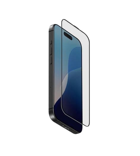 UNIQ iPhone 16 Plus Screen Protector (Vivid Clear) OPTIX 4K Optical Clarity Tempered Glass + DustRepel™ anti-static installation