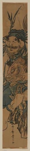 Photo: Ebisu,Utamaro,Photo of Ukiyo-e,Seven Lucky Gods of Japan,Good Fortune,Fishing