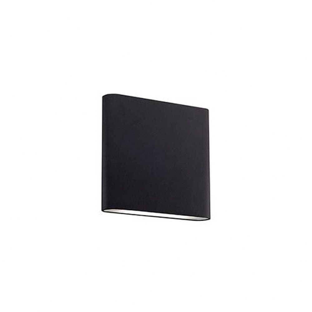 Kuzco Lighting AT6506-BK-UNV Slate - 15 W LED Indoor/Outdoor Wall Sconce-5.5 Inches Tall and 6.13 Inches Wide, Finish Color: Black