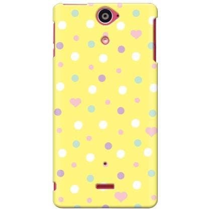 Second Skin uistore Dot (FreshLemon) / for Xperia AX SO-01E/docomo DSO01E-ABWH-194-X045