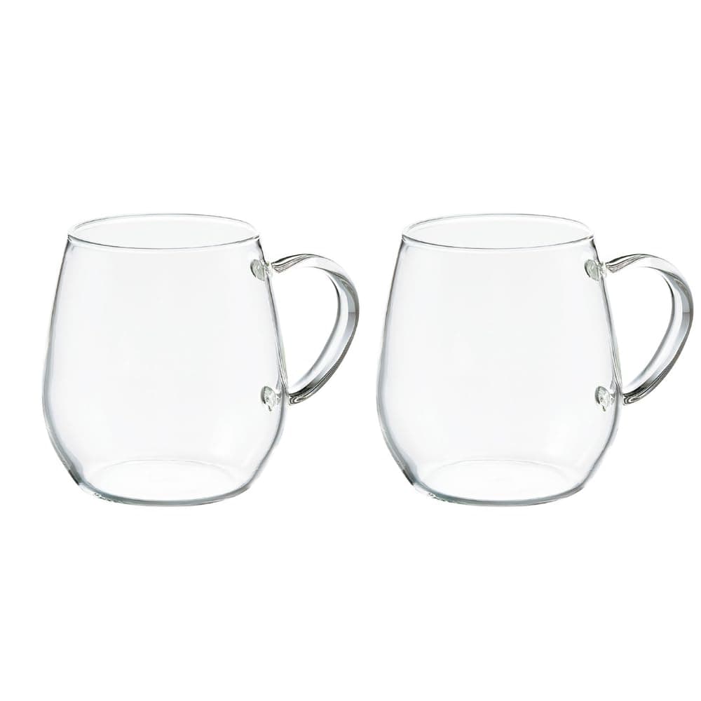 Hario RDM-1824 Coffee Tea Mugs, 360 ml, Glass