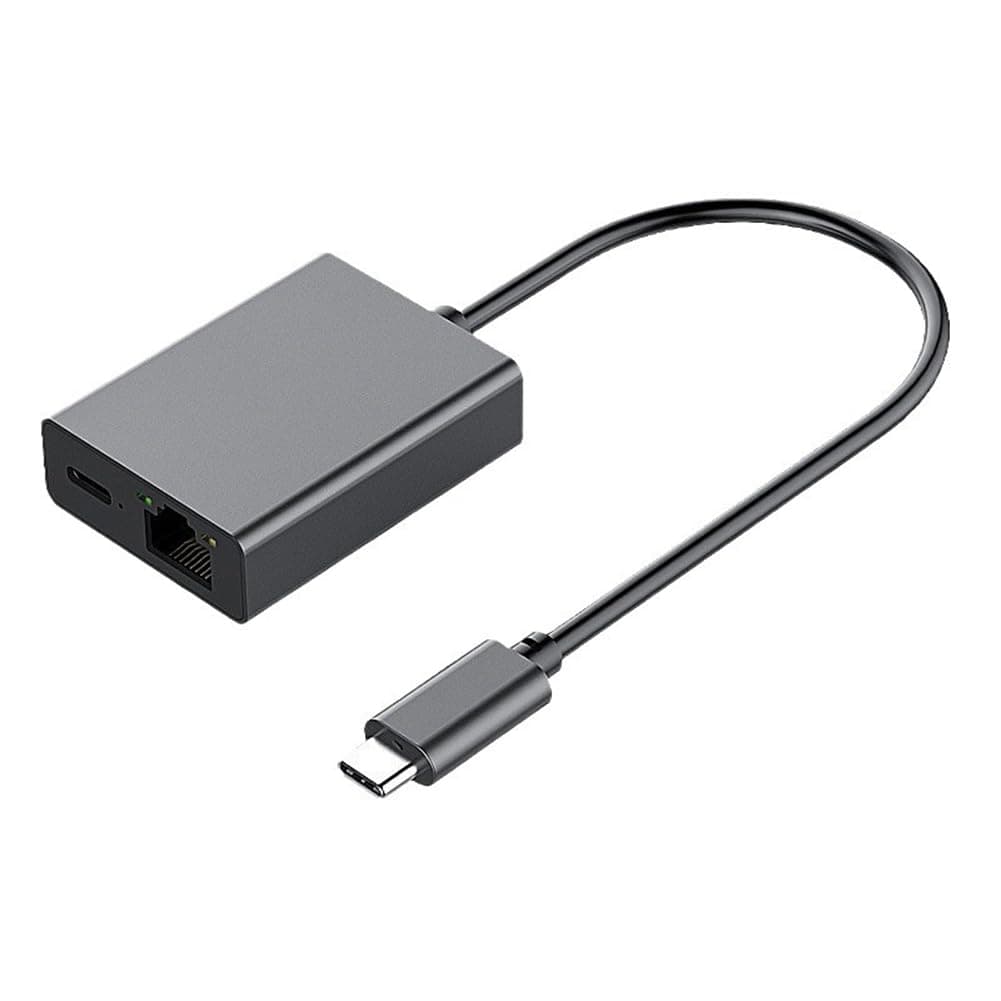 OTDOGUO Type-C Ethernet Adapter Type-C to RJ45 Gigabit Ethernet Network Card with PD100W for PC Laptop Smartphone