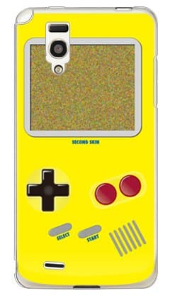 Second Skin Retro Game Yellow (Clear) / for Optimus it L-05D/docomo DLGL5D-PCCL-201-Y244