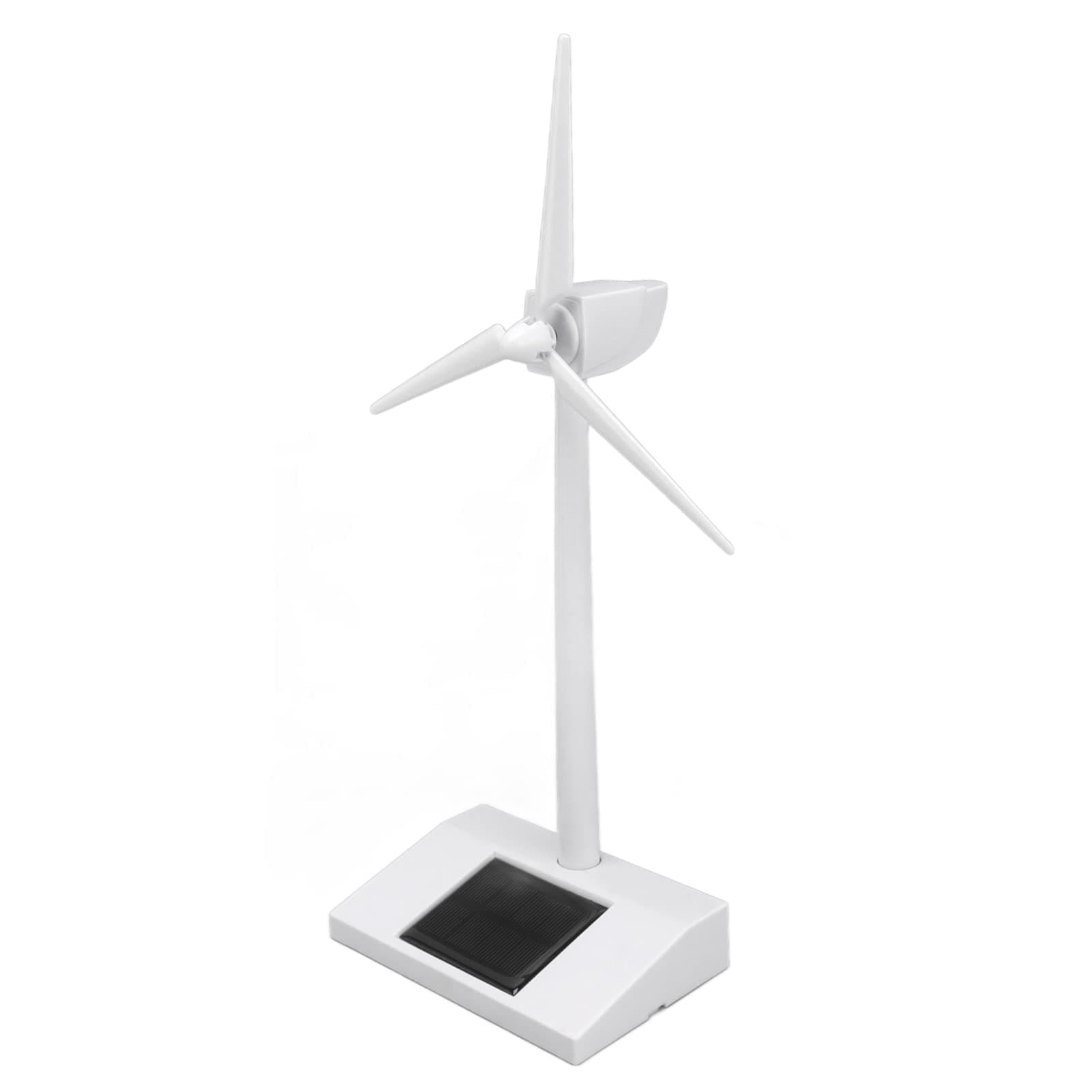 Innovative Solar Powered Windmill Model Toy, DIY Desk Ornament for E on and Decoration, Environmentally Friendly Science Teaching Aid