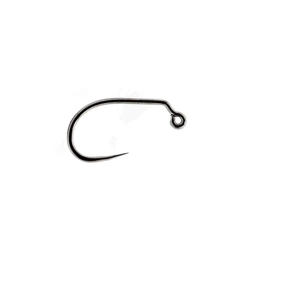 Eupheng 100pcs Plus Best Barbless Competition Fly Fishing Hook Collection - Dry Nymph Strimp&Pupa, Pupa Jig Hooks - High Carbon (Jig Hook Circle Point EP-9230, 14#)