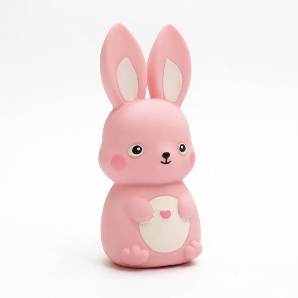 GOSUNY TOYS Rubber Squeaky Dog Toys, Latex Dog Squeaky Toys, Easter Bunny Dog Toy, Small, Pink