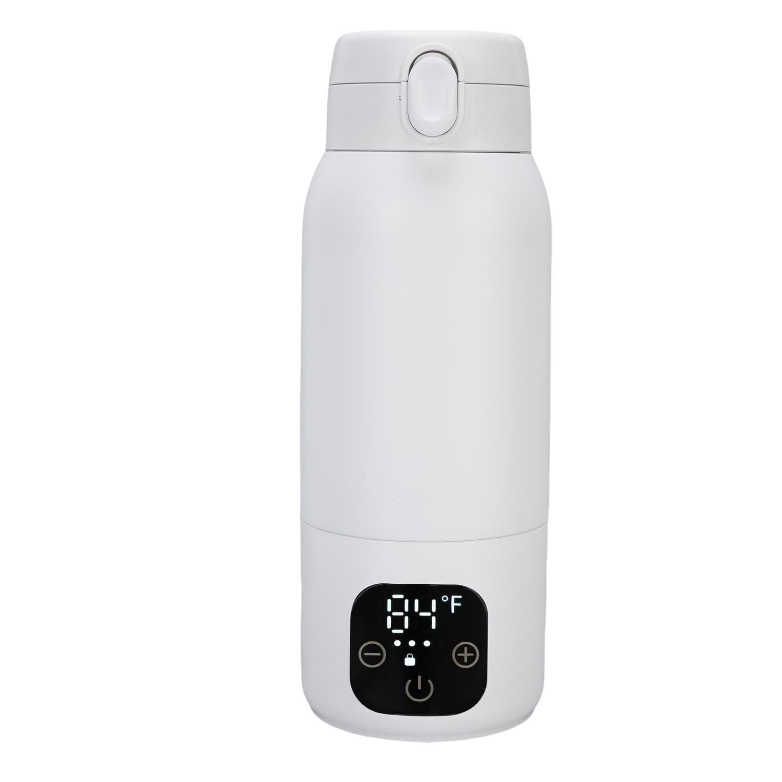 YUEHISY Travel Electric Kettle Cordless 500ml 316 Stainless Steel Portable Water Heater with Rapid Heating, Temperature Control, USB Charging for Coffee Tea Milk