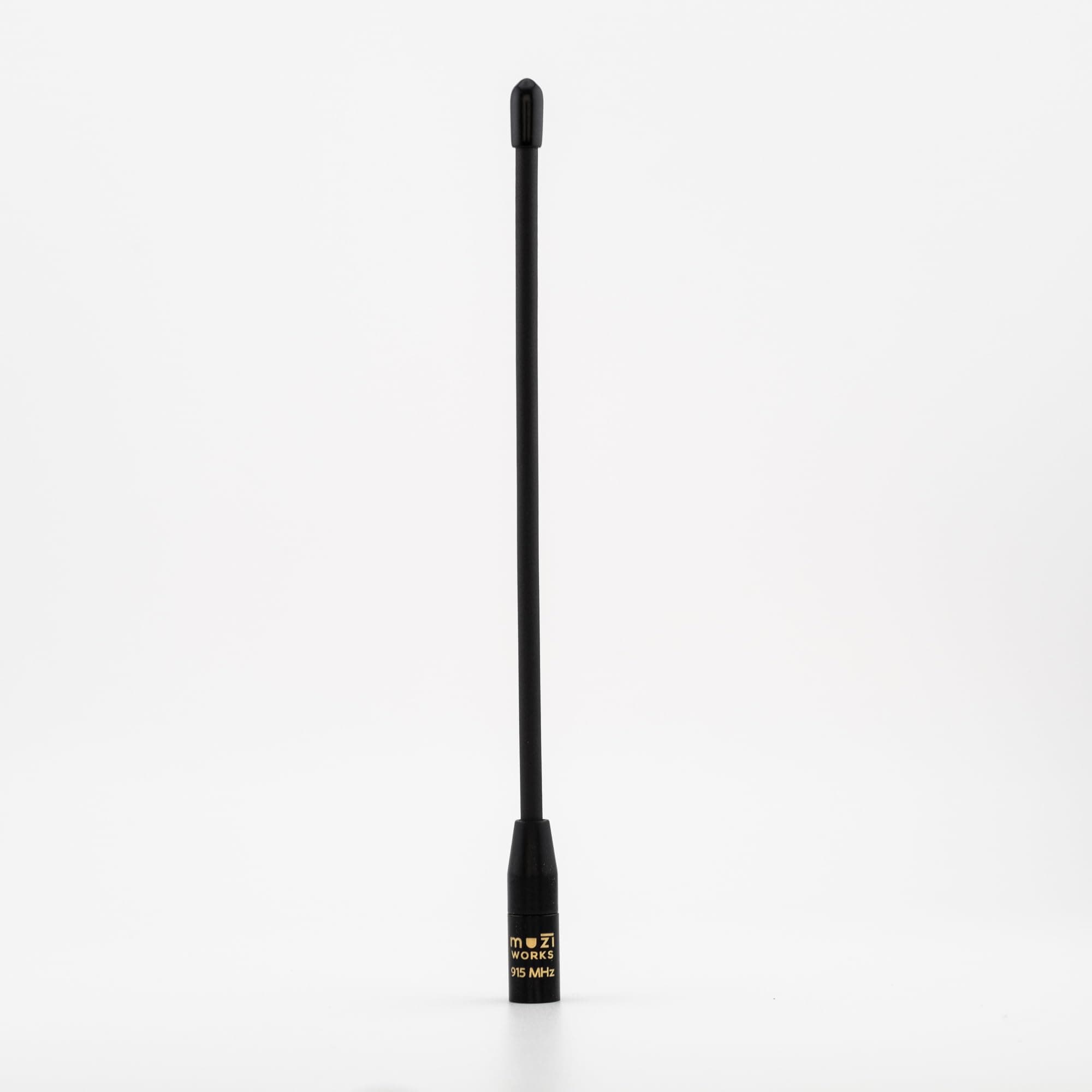 muzi ᴡᴏʀᴋꜱ 915Mhz Whip Antenna for LoRa and Meshtastic 17cm, Black
