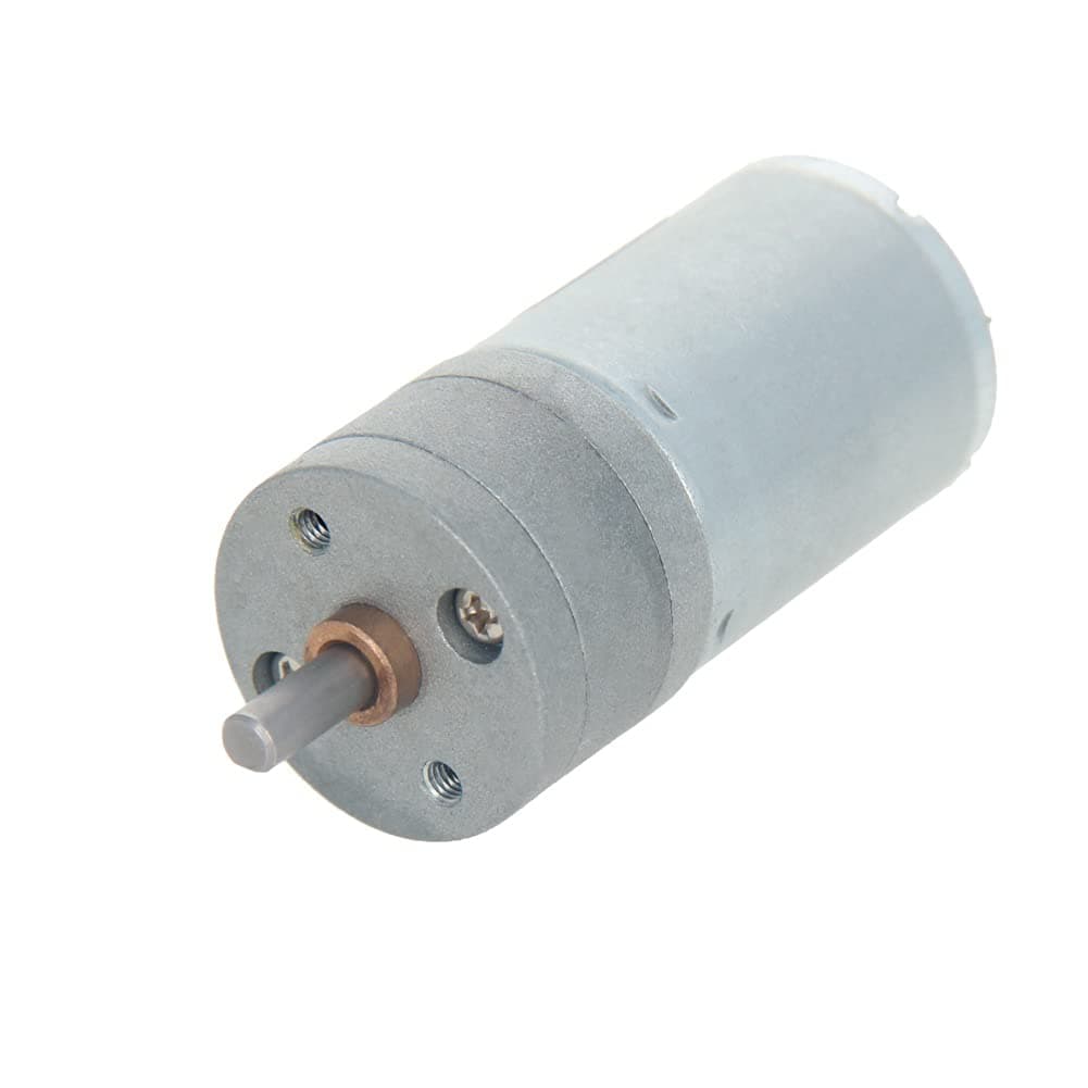 Heyiarbeit DC 12V 82RPM Gear Motor High Torque Electric Micro Speed Reduction Geared Motor Eccentric Output Shaft Gearbox Motor