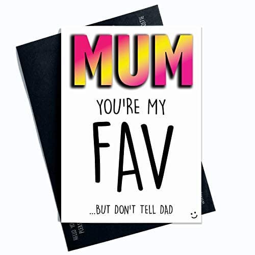 Funny Mother's Day Card Funny Birthday Card for Mum Humour Joke Novelty Cards Christmas Cards Laughter Mum Greeting Cards for Her Fav PC344