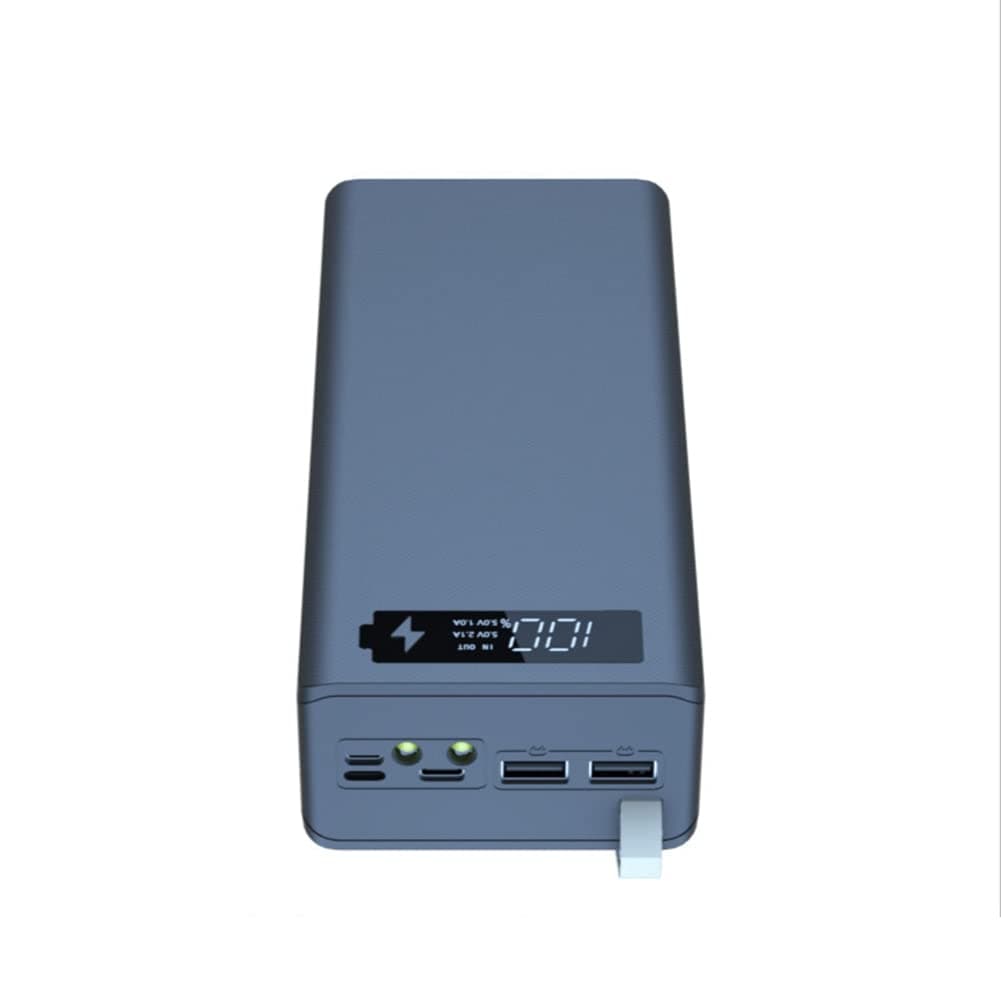 Mautacly USB 16X18650 Battery Bank Case Battery Charge Storage Boxes C16 with LED Lighting Detachable for Smartphone Charging