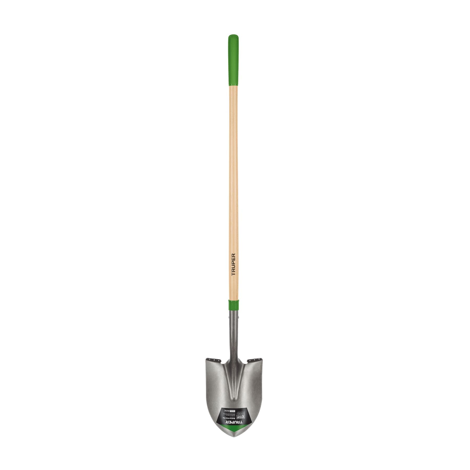 Truper Tools 31184 Tru Tough 48-Inch Round Point Shovel, Long Handle, 6-Inch Grip