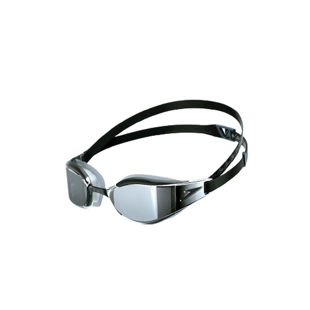 Speedo Adult Unisex Fastskin Hyper Elite Swimming Goggles, Black/Oxid Grey/Chr, One Siz
