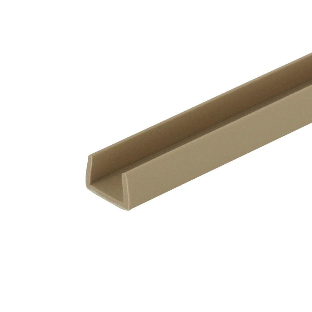 Outwater Plastics Beige 3/8'' Styrene Plastic U-Channel/C-Channel 48 Inch Lengths (Pack of 3)