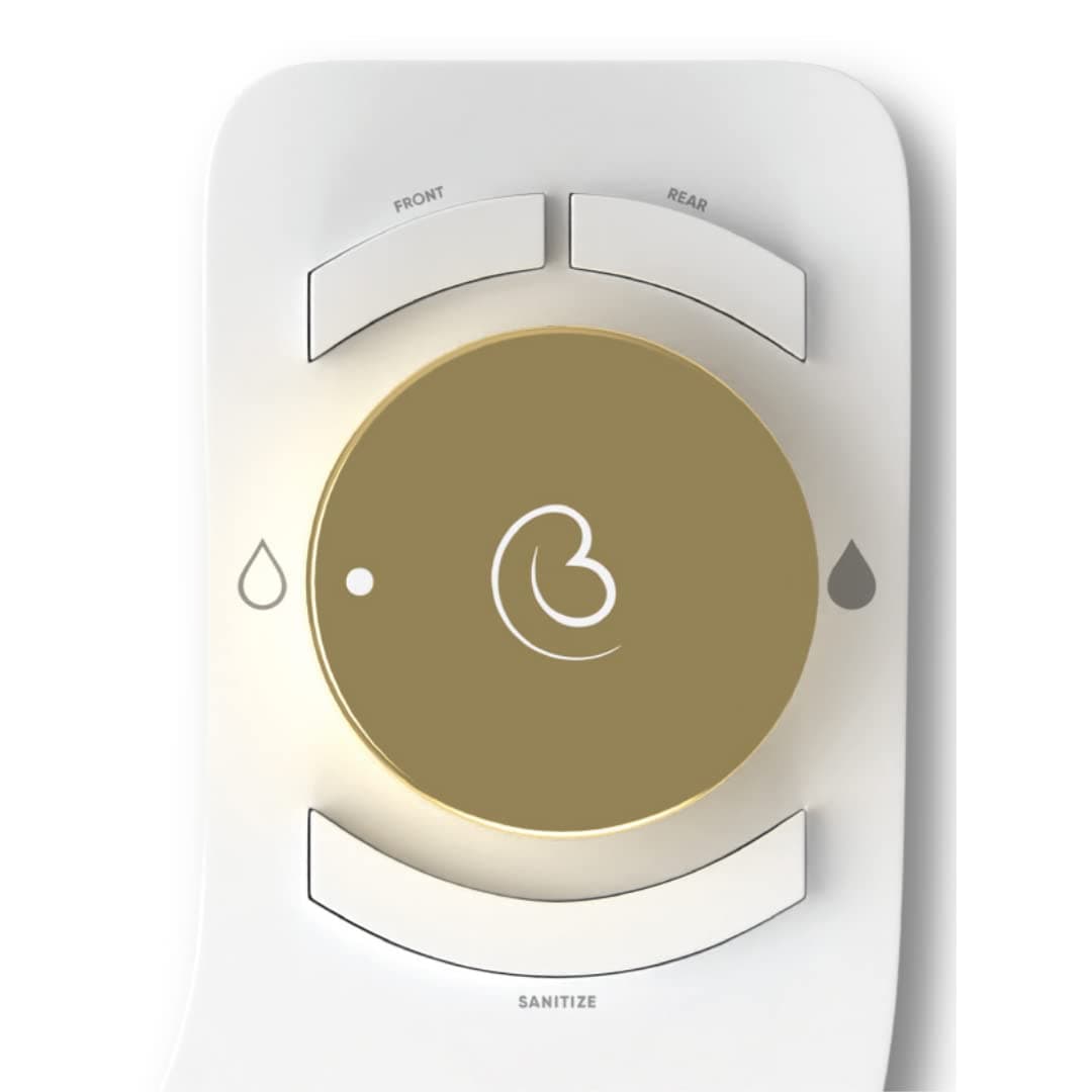 Boss Bidet Revolution Plus (Warm Water). Bidet Attachment for toilet. Luxury design, Bidet sprayer for toilet, non electric, dual nozzle, feminine wash, self cleaning. Jerusalem Gold.
