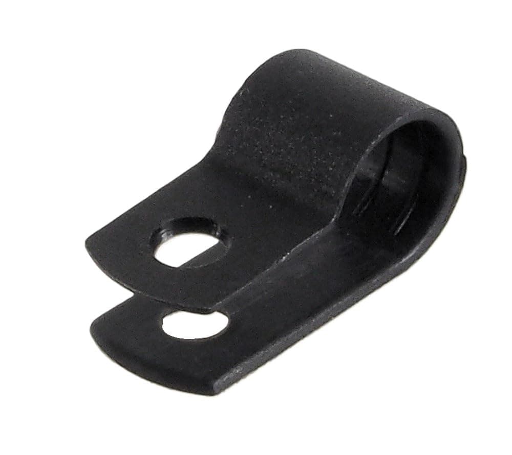 Pack of 100 Nylon Plastic R-Type Cable Clips Wire Clamp (Black, 5/16 inch)