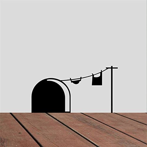FunnyToday365 Funny Mouse Hole Wall Stickers Kids Room Decoration 360. DIY Vinyl Home Cute Animals 3D Mural Art Posters Gift 5.2
