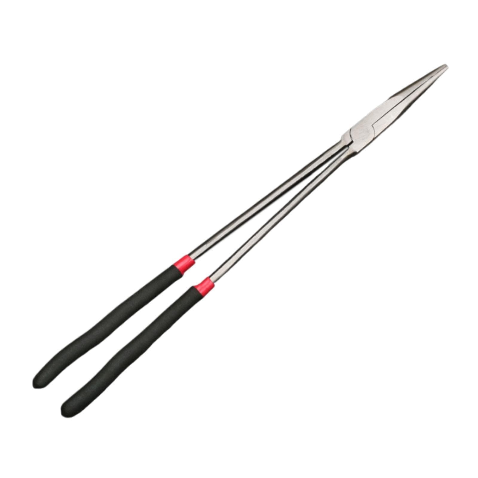 Fenteer Needle Nose Pliers 16 inch Professional Portable Nose Pliers Long Neck Extended Reach for Mechanics Hand Tools Factory Home