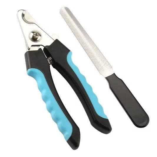 Elvara Dog Nail Clippers and Cat Nail Clipper Set with Light—Safe, Easy, and Precise Grooming Tool for Dogs, Cats, Puppies, and Small Pets (Sky Blue)